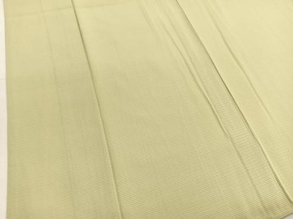 平和屋着物＊夏物　色無地　絽　枯草色　正絹　逸品　BAAX7254hv
