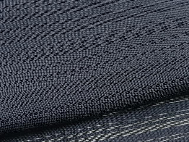 平和屋着物＊夏物　色無地　変わり絽　紫黒色　正絹　逸品　BAAX7256hv