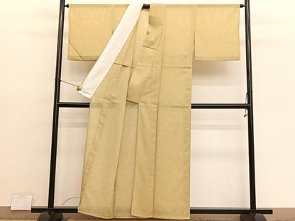 平和屋着物＊夏物　小紋　絽　桔梗枝葉文　洗える着物　BAAX7257hv