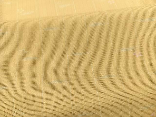 平和屋着物＊夏物　小紋　絽　桔梗枝葉文　洗える着物　BAAX7257hv