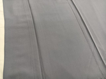 平和屋着物＊夏物　色無地　絽　源氏鼠色　正絹　逸品　BAAX7261hv