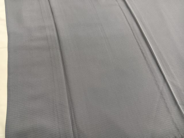 平和屋着物＊夏物　色無地　絽　源氏鼠色　正絹　逸品　BAAX7261hv