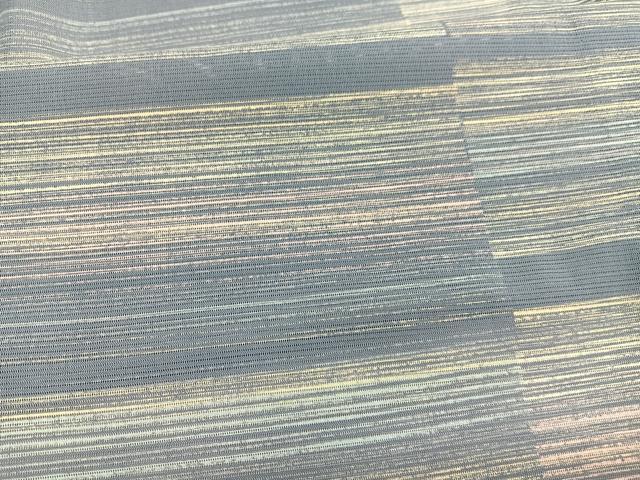 平和屋着物＊夏物　小紋　絽　横段文　洗える着物　BAAX7263hv