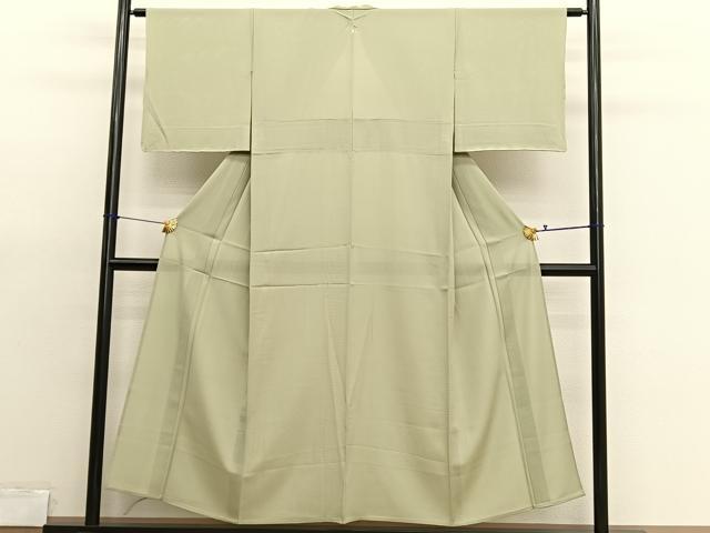 平和屋着物＊夏物　色無地　絽　木蘭色　正絹　逸品　BAAX7265hv