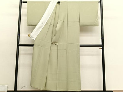 平和屋着物＊夏物　色無地　絽　木蘭色　正絹　逸品　BAAX7265hv