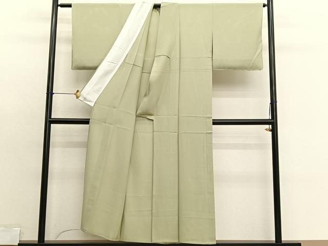 平和屋着物＊夏物　色無地　絽　木蘭色　正絹　逸品　BAAX7265hv