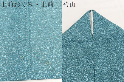 平和屋着物＊夏物　小紋　絽　小花文　洗える着物　BAAX7266hv