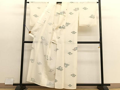 平和屋着物＊夏物　小紋　絽　辻が花　正絹　逸品　BAAX7280hv