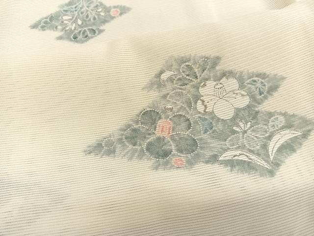 平和屋着物＊夏物　小紋　絽　辻が花　正絹　逸品　BAAX7280hv