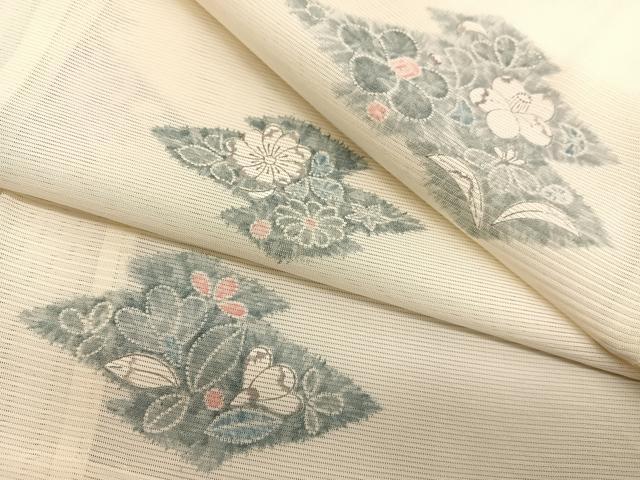 平和屋着物＊夏物　小紋　絽　辻が花　正絹　逸品　BAAX7280hv