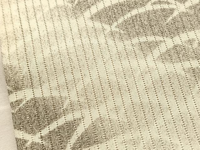 平和屋着物＊夏物　訪問着　縦絽　刺繍　枝花文　暈し染め　銀糸　正絹　逸品　BAAX7282hv