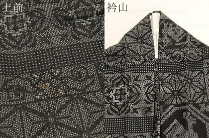 平和屋着物＊夏物　結城紬　夏結城　100亀甲　有栖川　正絹　逸品　BAAX7288hv
