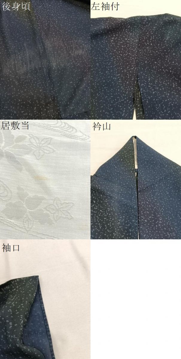 平和屋着物＊夏物　小紋　紗　霞文　暈し染め　正絹　逸品　BAAX7292hv