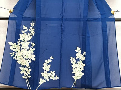平和屋着物＊夏物　訪問着　絽　枝花文　正絹　逸品　BAAX7300hv