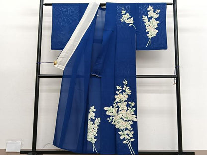 平和屋着物＊夏物　訪問着　絽　枝花文　正絹　逸品　BAAX7300hv