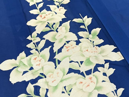 平和屋着物＊夏物　訪問着　絽　枝花文　正絹　逸品　BAAX7300hv