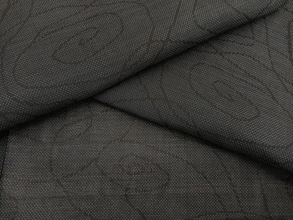 平和屋着物＊夏物　本場大島紬　夏大島　渦巻き文様　正絹　逸品　BAAX7301hv