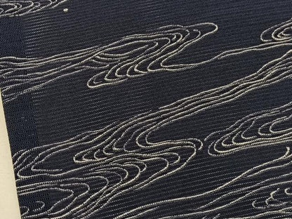 平和屋着物＊夏物　小紋　絽　立波文　正絹　逸品　BAAX7305hv