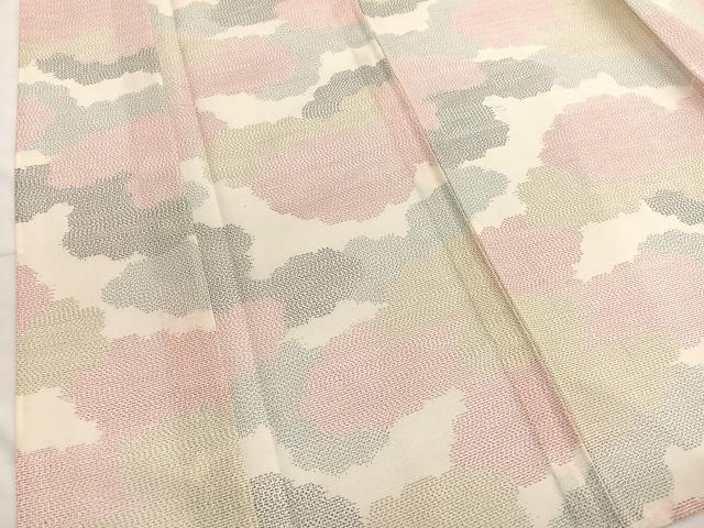 平和屋着物＊夏物　紗紬　瑞雲　正絹　逸品　BAAX7306hv