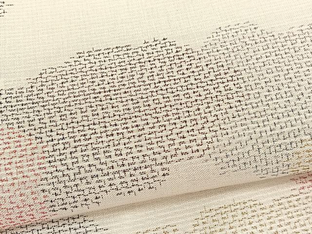 平和屋着物＊夏物　紗紬　瑞雲　正絹　逸品　BAAX7306hv