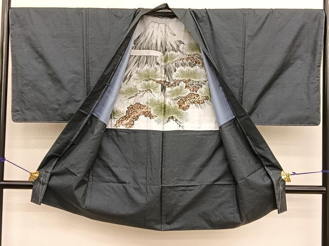 平和屋着物■男性　本場大島紬　アンサンブル　長襦袢（袷）セット　100亀甲　総詰め　正絹　逸品　未使用　BAAX7316hv