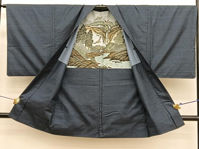 平和屋着物■男性　本場大島紬　アンサンブル　100亀甲　総詰め　正絹　逸品　BAAX7317hv