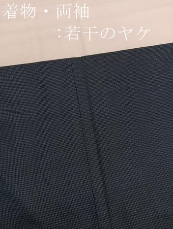 平和屋着物■男性　本場大島紬　アンサンブル　格子柄　正絹　逸品　BAAX7323hv