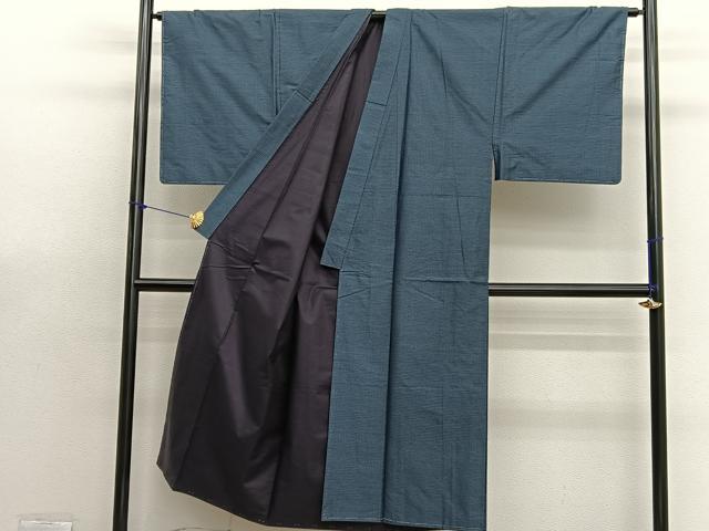 平和屋着物□男性 本場大島紬 アンサンブル 80亀甲 総詰め 正絹 逸品