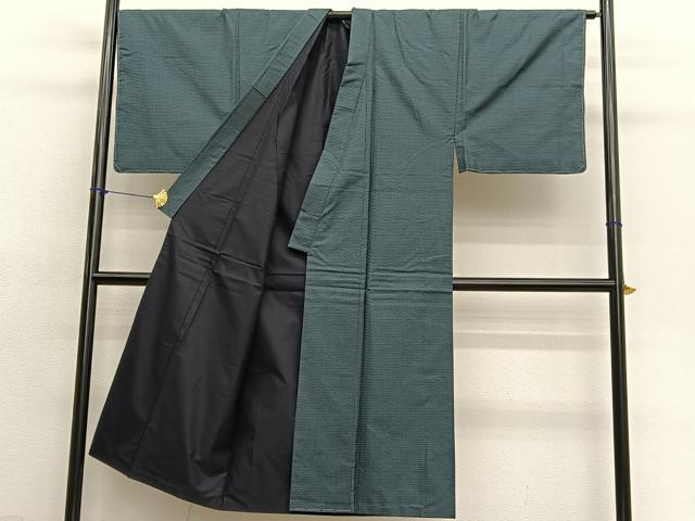 平和屋着物●男性　本場大島紬　アンサンブル　100亀甲　総詰め　正絹　逸品　未使用　BAAX7329hv