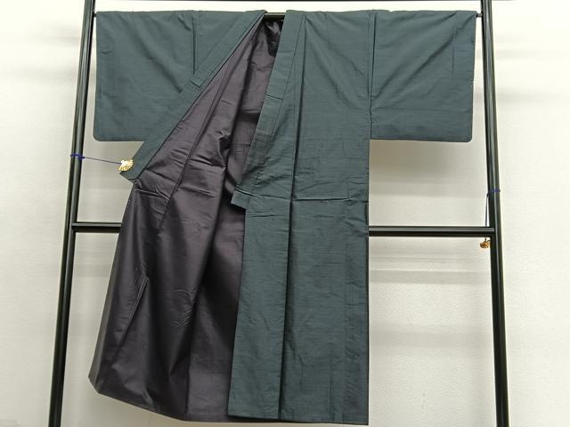 平和屋着物■男性　本場大島紬　アンサンブル　80亀甲　総詰め　正絹　逸品　BAAX7330hv
