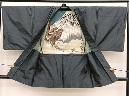 平和屋着物■男性　本場大島紬　アンサンブル　80亀甲　総詰め　正絹　逸品　BAAX7330hv