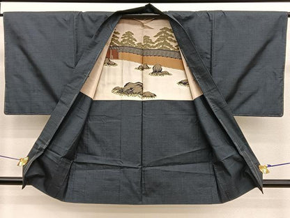 平和屋着物■男性　本場大島紬　アンサンブル　100亀甲　総詰め　正絹　逸品　BAAX7332hv