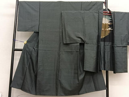 平和屋着物■男性　本場大島紬　アンサンブル　100亀甲　総詰め　正絹　逸品　BAAX7334hv