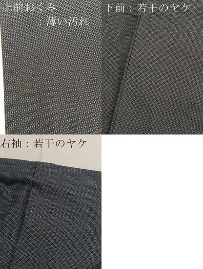 平和屋着物■男性　本場大島紬　80亀甲　総詰め　正絹　逸品　BAAX7336hv