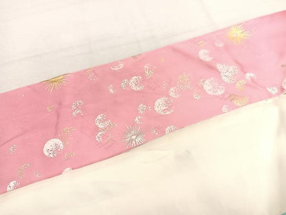 平和屋着物■フランソワーズ・モレシャン　振袖　飾花文　暈し染め　金銀彩　正絹　逸品　BAAX7343hv