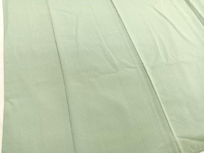 平和屋着物■上質な色無地　裏葉柳色　正絹　逸品　BAAX7347hv