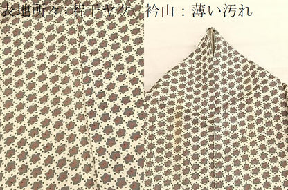平和屋着物■上質な小紋　桔梗　正絹　逸品　BAAX7348hv