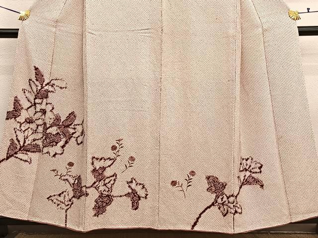 平和屋着物■色留訪問着　総絞り　刺繍　枝花文　正絹　逸品　BAAX7365hv