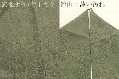 平和屋着物■江戸小紋　竜田川雲取り花文　正絹　逸品　BAAX7368hv