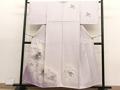 平和屋着物■訪問着　御所車花文　暈し染め　正絹　逸品　BAAX7369hv