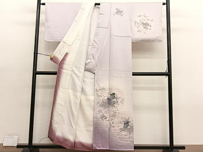 平和屋着物■訪問着　御所車花文　暈し染め　正絹　逸品　BAAX7369hv