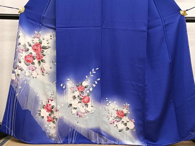平和屋着物■訪問着　枝花文　暈し染め　正絹　逸品　BAAX7372hv