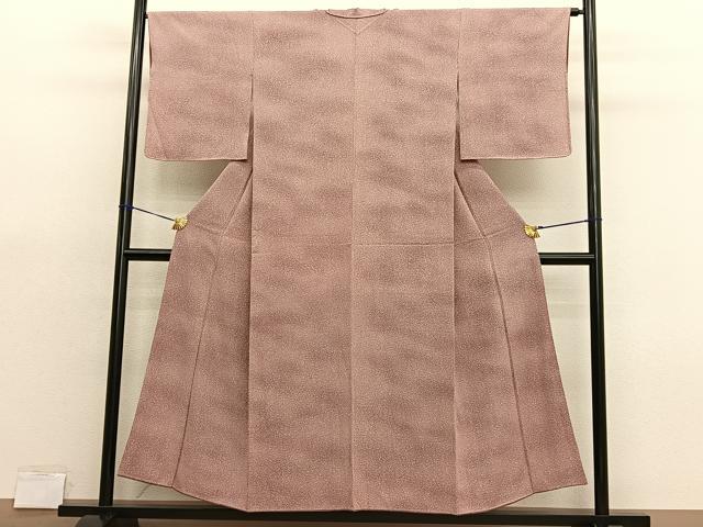 平和屋着物■上質な小紋　あられ　暈し染め　正絹　逸品　BAAX7373hv