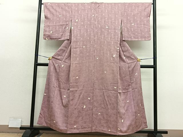 平和屋着物■上質な小紋　絞り　飛鶴文　正絹　逸品　BAAX7376hv