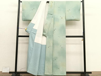 平和屋着物■上質な小紋　草花文　暈し染め　正絹　逸品　BAAX7384hv