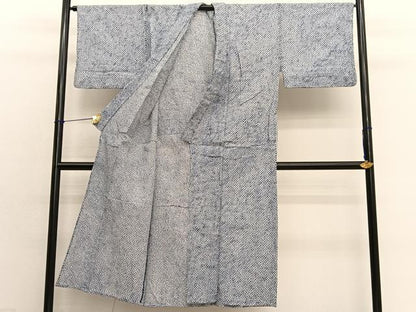 平和屋着物∴夏物　男性　浴衣　有松鳴海絞り　三浦絞り　綿　逸品　BAAX7407hv