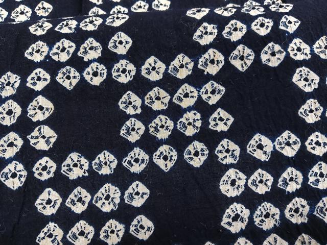 平和屋着物∴夏物　浴衣　有松鳴海絞り　格子文様　綿　逸品　BAAX7429hv