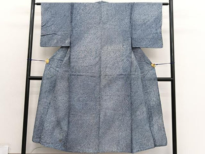 平和屋着物∴夏物　男性　浴衣　有松鳴海絞り　三浦絞り　綿　逸品　BAAX7434hv