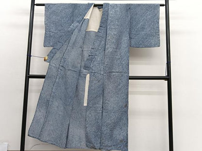 平和屋着物∴夏物　男性　浴衣　有松鳴海絞り　三浦絞り　綿　逸品　BAAX7434hv