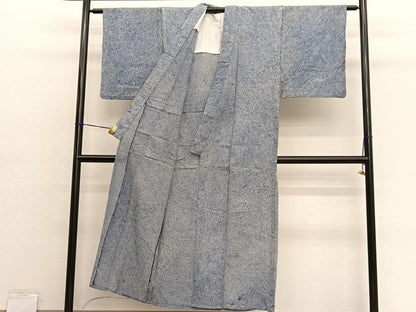 平和屋着物∴夏物　男性　浴衣　有松鳴海絞り　三浦絞り　綿　逸品　BAAX7439hv